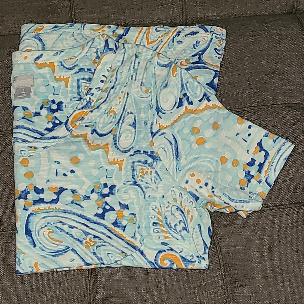 Chicos v neck geometric print‎ shirt - Picture 7 of 7